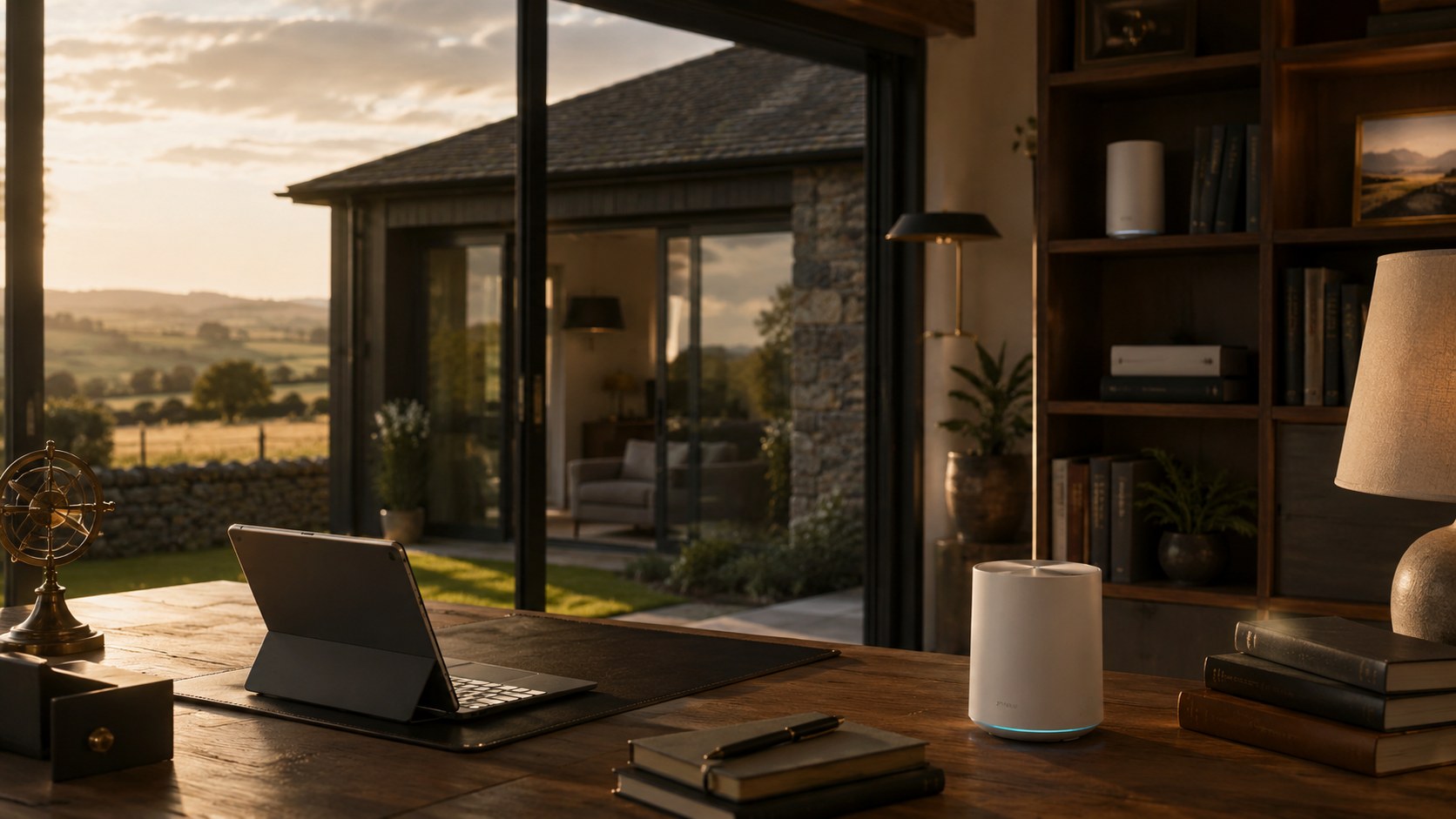 Premium home interior with Wi-Fi coverage
